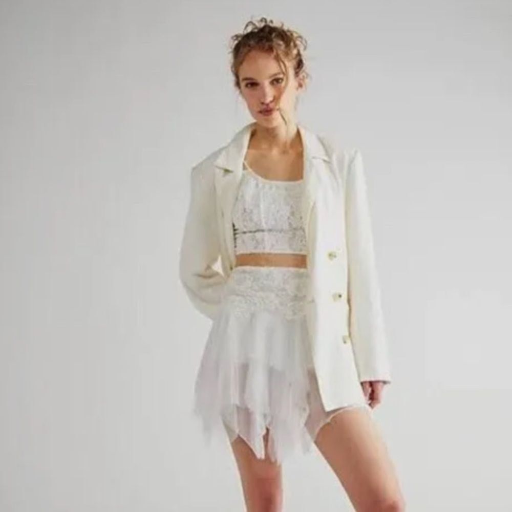 Free People X Brenda Knight Nigel Preston Fairy Chiffon Mini Skirt